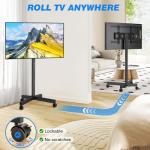 Rfiver Rolling Mobile TV Cart for 23-65 Inch Screens