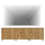 WAMPAT 106" Modern TV Stand with Storage