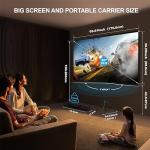 80 Inch Portable Outdoor Projector Screen with Stand