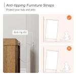 WAMPAT 106" Modern TV Stand with Storage