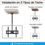 Ceiling TV Mount for 26-65 Inch Screens