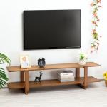 HollyHOME Bamboo TV Stand for 65” TVs