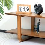 HollyHOME Bamboo TV Stand for 65” TVs