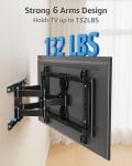 Ultra Slim Full Motion TV Wall Mount 37-90