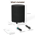 LITTOAK 100W 6.5’’ Powered Home Theater Subwoofer