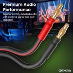 14 AWG Speaker Cable with Banana Plugs - 2 Pack