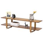 HollyHOME Bamboo TV Stand for 65” TVs