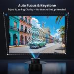 HAPPRUN 4K Google TV Smart Projector