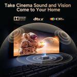 Smart 4K Projector with Dolby Audio and WiFi