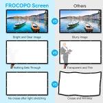 Frocopo 100-Inch Double-Sided Outdoor Projection Screen