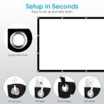 Frocopo 100-Inch Double-Sided Outdoor Projection Screen