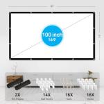 Frocopo 100-Inch Double-Sided Outdoor Projection Screen