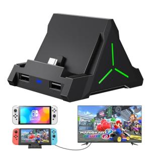 TOOMU Switch Dock with 4K HDMI and LED Light