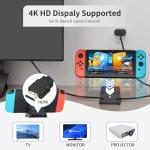 TOOMU Switch Dock with 4K HDMI and LED Light