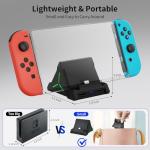 TOOMU Switch Dock with 4K HDMI and LED Light