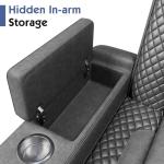 VanAcc Dual Motor Recliner Couch with USB Ports