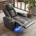 VanAcc Dual Motor Recliner Couch with USB Ports
