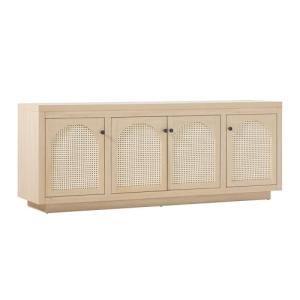 Walker Edison 70 Inch Coastal Oak Sideboard Buffet