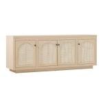 Walker Edison 70 Inch Coastal Oak Sideboard Buffet