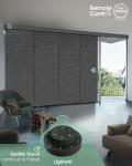 Yoolax Motorized Sliding Door Blinds - Dark Grey