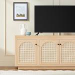 Walker Edison 70 Inch Coastal Oak Sideboard Buffet