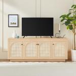 Walker Edison 70 Inch Coastal Oak Sideboard Buffet