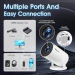 Compact Smart Projector with WiFi and Bluetooth