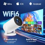 Compact Smart Projector with WiFi and Bluetooth
