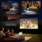 Compact Smart Projector with WiFi and Bluetooth