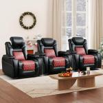 ANJ Electric Recliner Chair Set with USB Ports