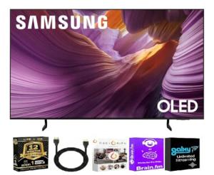 Samsung 65" 4K OLED Smart TV with HDMI Bundle
