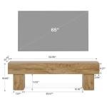 Tribesigns 63" Farmhouse TV Stand and Media Console