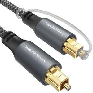 Warrky 6ft Optical Audio Cable for Home Theater