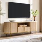 OKD 70" Modern TV Stand with Faux Marble Top