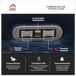 ANJ Power Recliner Chairs Set with LED Lighting