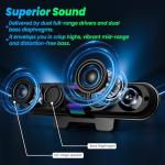 BESTISAN Bluetooth Gaming Soundbar with RGB Lights