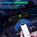 BESTISAN Bluetooth Gaming Soundbar with RGB Lights