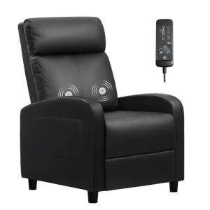 Furniwell Adjustable PU Leather Recliner Chair
