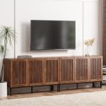Farmhouse TV Stand for 100-inch TVs with Storage