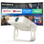 Smart Mini Projector with WiFi, Bluetooth, and 4K Support