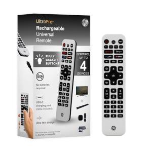 GE Universal Rechargeable TV Remote Control