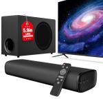 Vibeadio 110W Powerful Sound Bar with Subwoofer