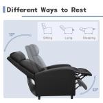 Furniwell Adjustable PU Leather Recliner Chair