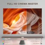 Smart Mini Projector with WiFi, Bluetooth, and 4K Support