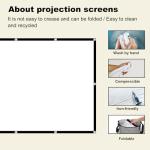 XINLEMY 150-Inch 4K Portable Projector Screen