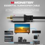 Monster Essentials 13.1ft RCA Subwoofer Cable