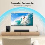 Vibeadio 110W Powerful Sound Bar with Subwoofer