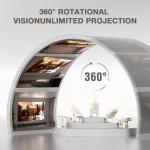 Smart Mini Projector with WiFi, Bluetooth, and 4K Support