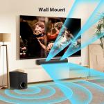 Vibeadio 110W Powerful Sound Bar with Subwoofer