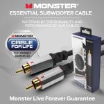 Monster Essentials 13.1ft RCA Subwoofer Cable